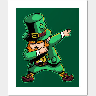 Dabechaun Dabbing Leprechaun St Patrick Day Shirt March 17th II Posters and Art